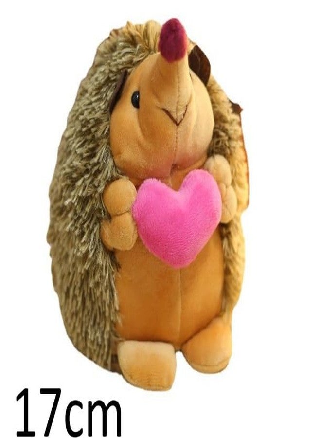 Toyshine 17cm Cute Soft Hedgehog Stuffed Plush Toy Wildlife Zoo Animal Desert Hedgehog Plush Toys, Velentine Gift for Girls Birthday Gift for Kids & Animal Lovers - Image 5